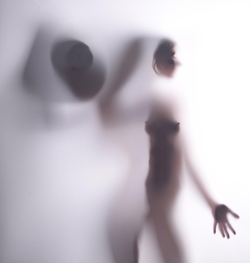 Nude Photograph - A Woman In White by Izak Katz