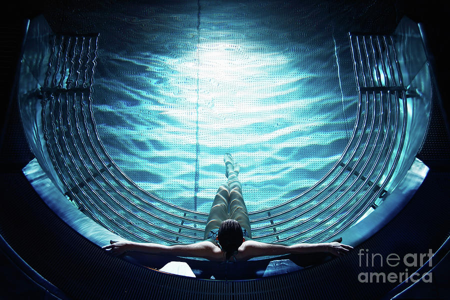 A Woman Sitting In Swimming Pool Photograph by Stanislaw Pytel A Woman Sitting In Swimming Pool Photograph by Stanislaw Pytel