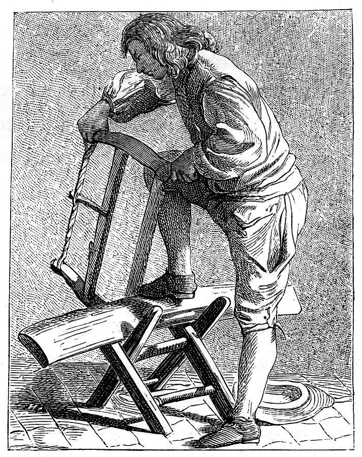 A Wood Cutter, 1737-1742.artist Drawing by Print Collector