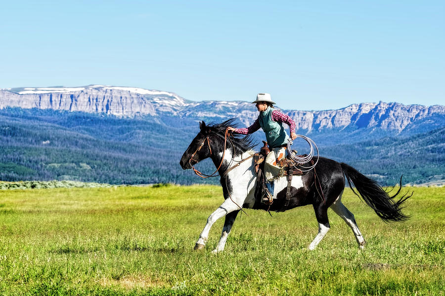 A Wyoming Cowgirl Photograph By Kay Brewer