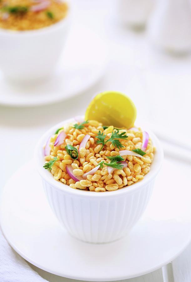 A Yellow Mung Bean Salad With Onions Photograph by Nandita Shyam Sunder