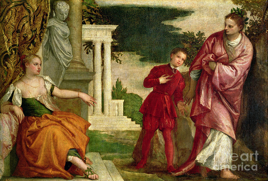 A Young Man Between Virtue And Vice Painting by Veronese