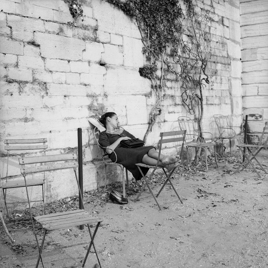 A Young Parisian Dozing In Jardin Des Photograph by Keystone-france