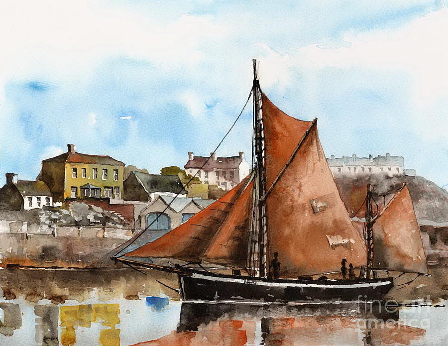 A Zulu off Inismore, Aran, Galway. Painting by Val Byrne