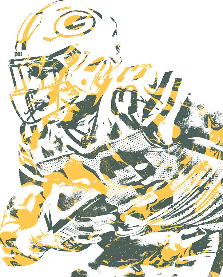 Green Bay Packers Vintage Art T-Shirt by Joe Hamilton - Pixels