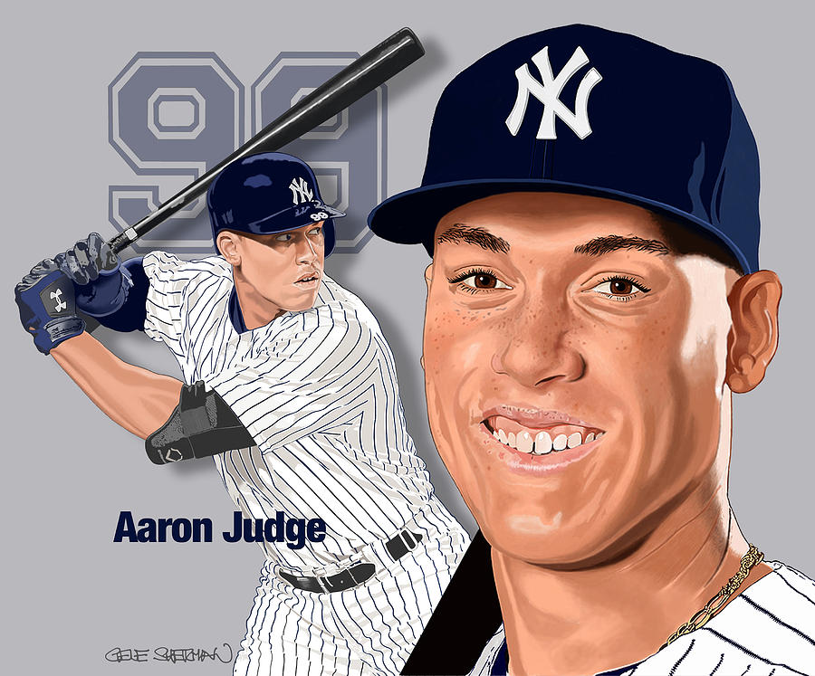 Aaron Judge Graphic Digital Art by Gene Sherman - Pixels