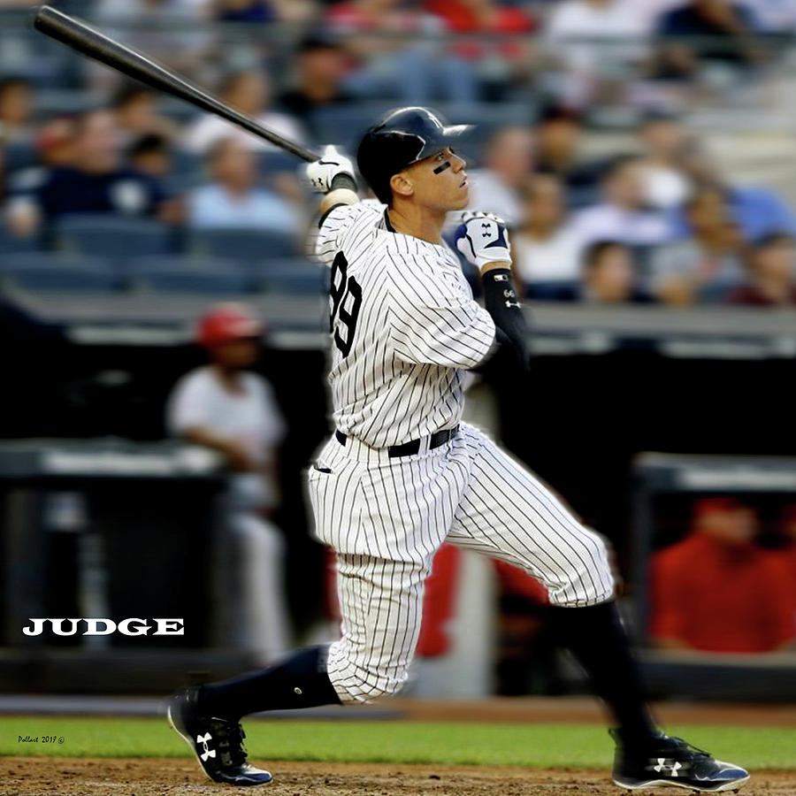 New York Yankees Mixed Media - Home Run, Aaron Judge, The Judge by Thomas Pollart New York Yankees Mixed Media - Home Run, Aaron Judge, The Judge by Thomas Pollart