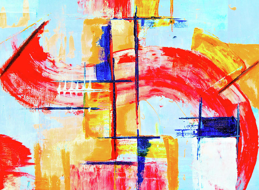 Abstract Painting - Ab19-5 by Arttantra Abstract Painting - Ab19-5 by Arttantra