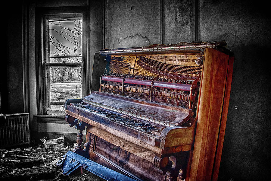 Abandon Piano Photograph by Alan Goldberg