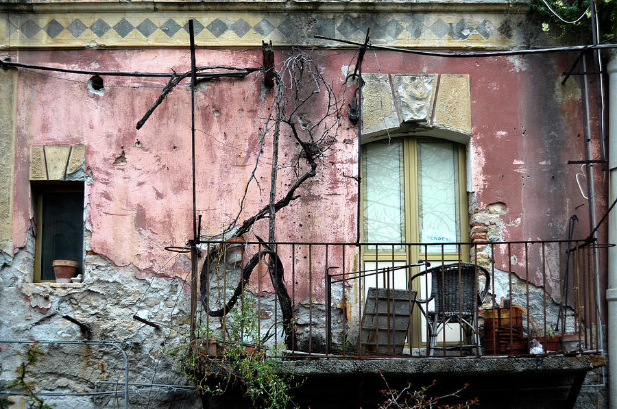 abandoned balcony in Taormina Photograph by RicardMN Photography
