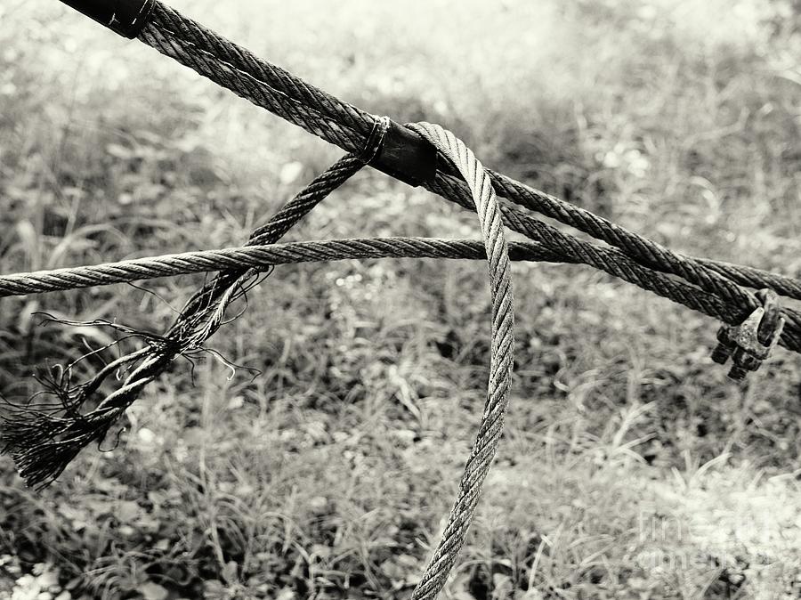 Abstract Photograph - Abandoned Cable by Gary Richards