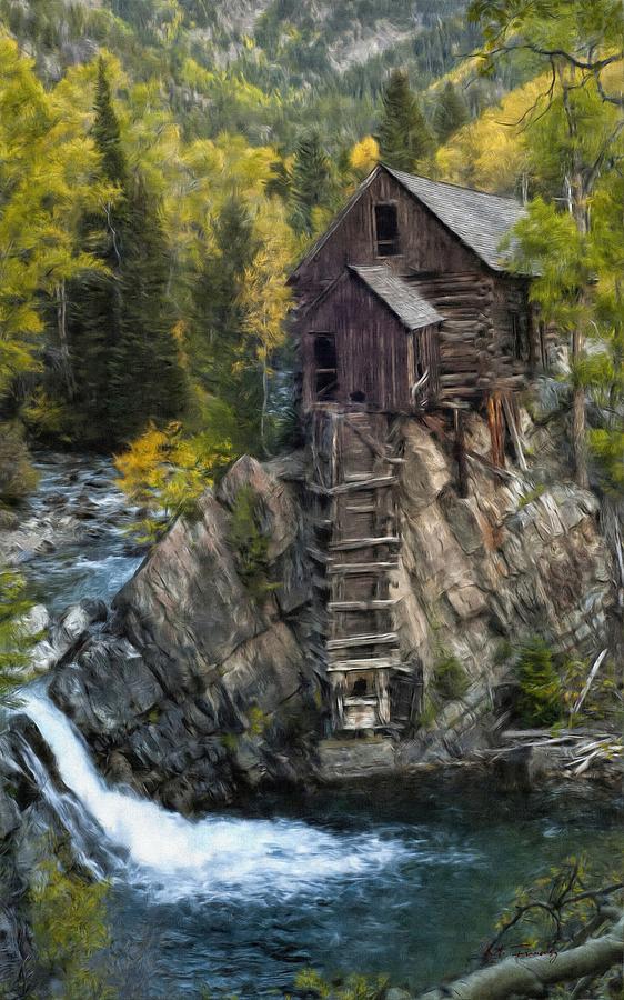 Abandoned Crystal Mill Painting by Maciek Froncisz