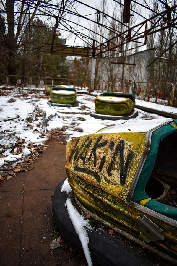 Abandoned Electric Cars, Chernobyl Photograph by Autumn Woodberry