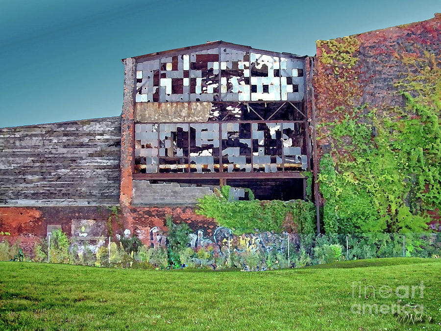 Architecture Photograph - An Abandoned Factory In Detroit by Walter Neal