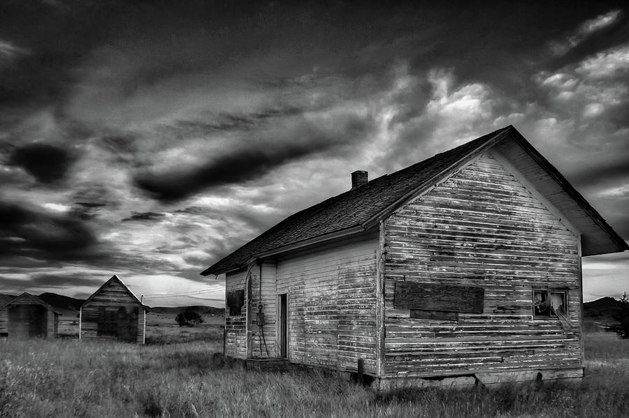 Abandoned farm housing in rural Anaconda, Montana United States ...