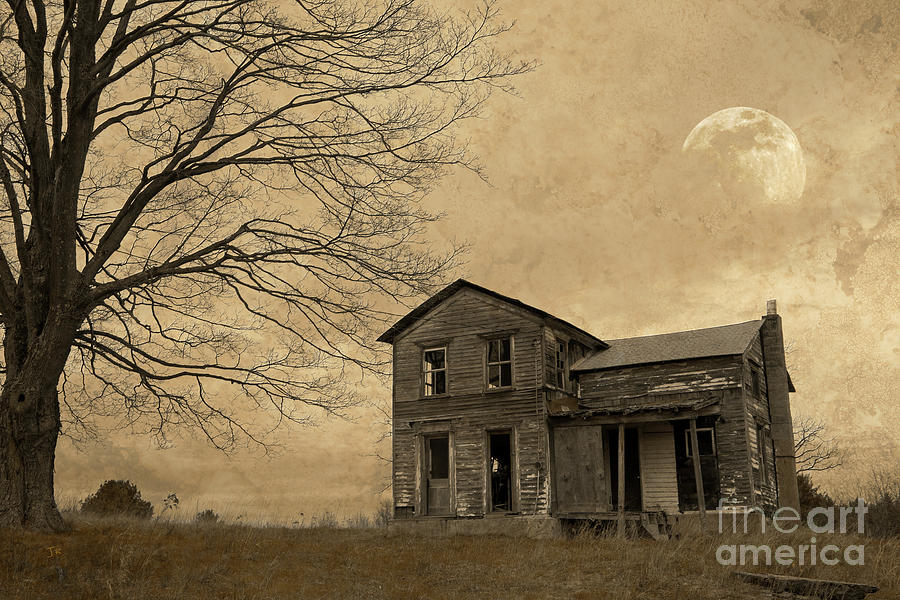 Abandoned Homestead Moonrise by John Stephens Abandoned Homestead Moonrise by John Stephens