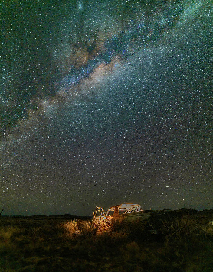 Milky Way Photograph - Abandoned Light by Mark Vegera Milky Way Photograph - Abandoned Light by Mark Vegera