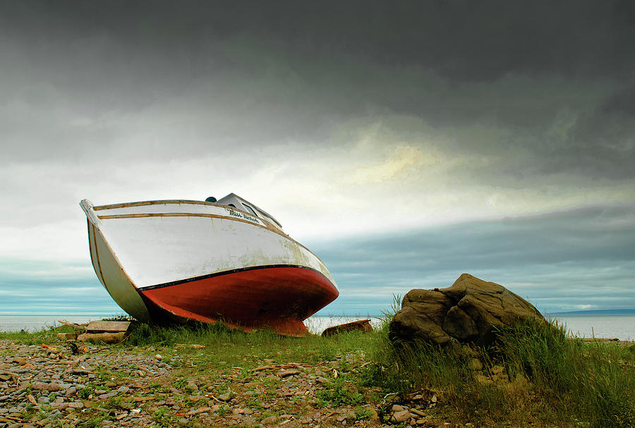 Abandoned Lobster Boat Lies Photograph by © Shaun R. George Fotografix