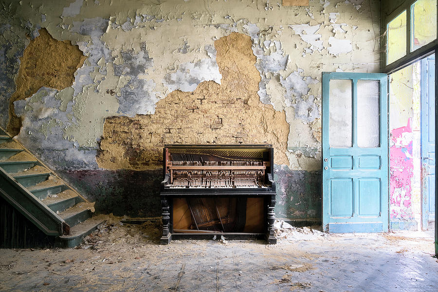 Architecture Photograph - Abandoned Piano in Decay by Roman Robroek