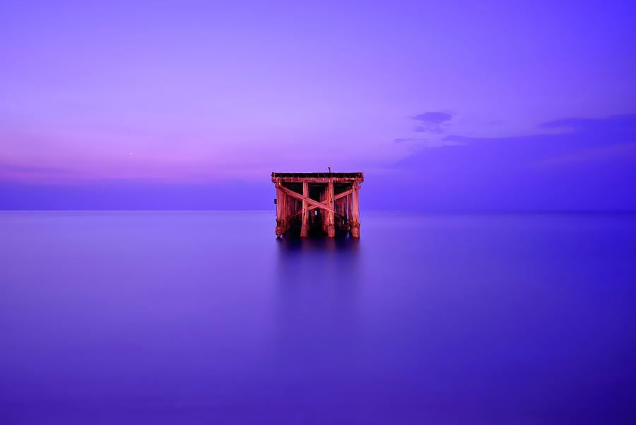 Abandoned Pier In Atlantic Ocean Photograph by Shobeir Ansari