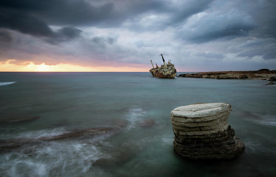 Abandoned Ship EDRO III Cyprus Photograph by Michalakis Ppalis
