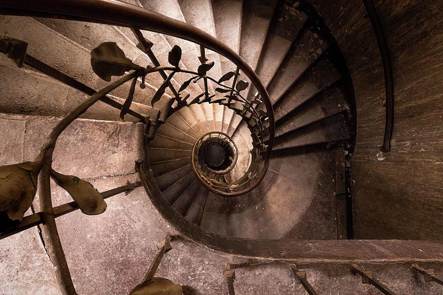 Abandoned Staircase Photograph by Roman Robroek