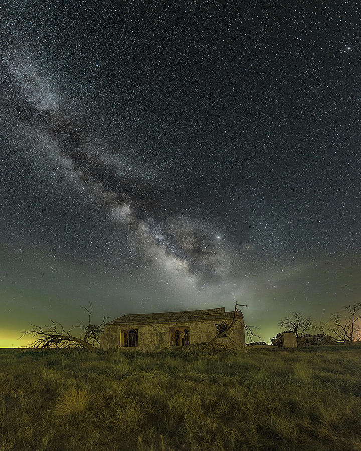 Abandoned Under the Stars Photograph by James Clinich