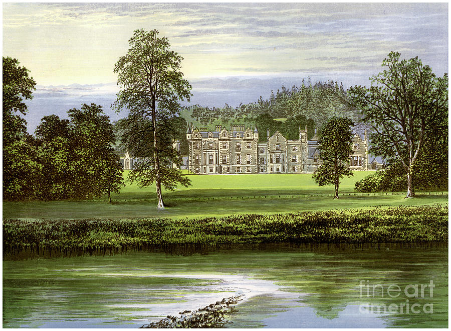 Abbotsford, Roxburghshire, Scotland Drawing by Print Collector