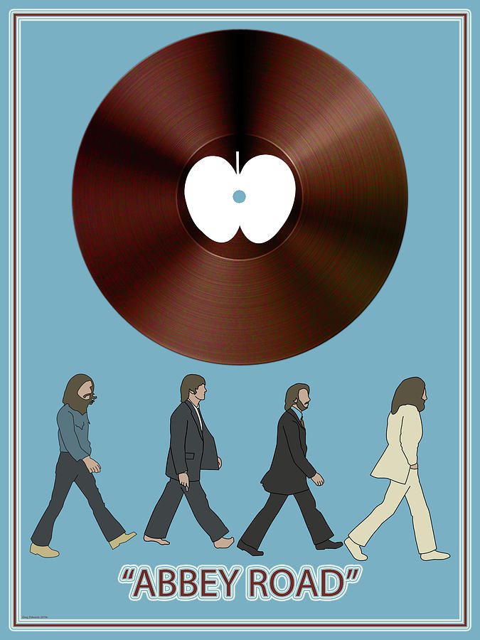 Abby Road Minimalist Poster Drawing by Greg Edwards