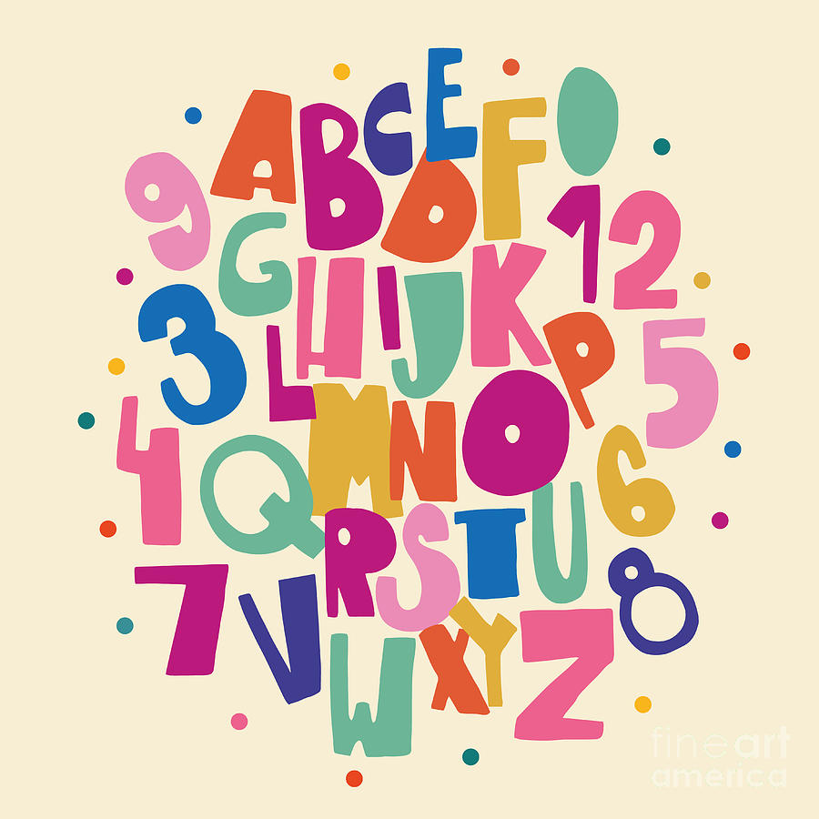 Uppercase Digital Art - Abc For Kids by Murrira Uppercase Digital Art - Abc For Kids by Murrira