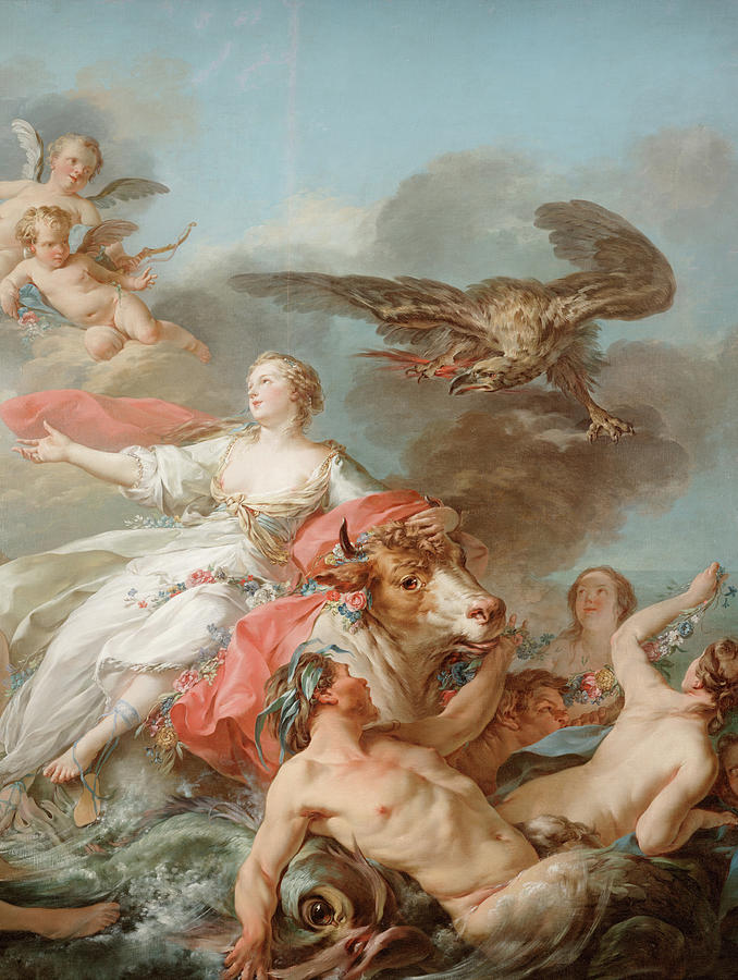 Tree Painting - Abduction of Europa by Jean Baptiste Marie Pierre