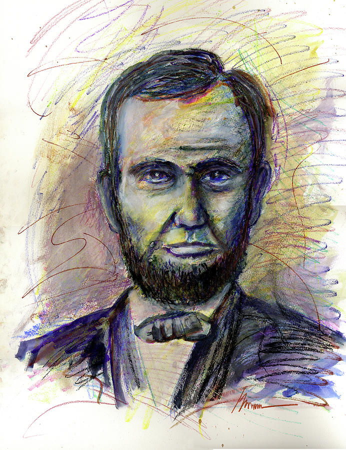 Abe Painting - Abe by John Morrow