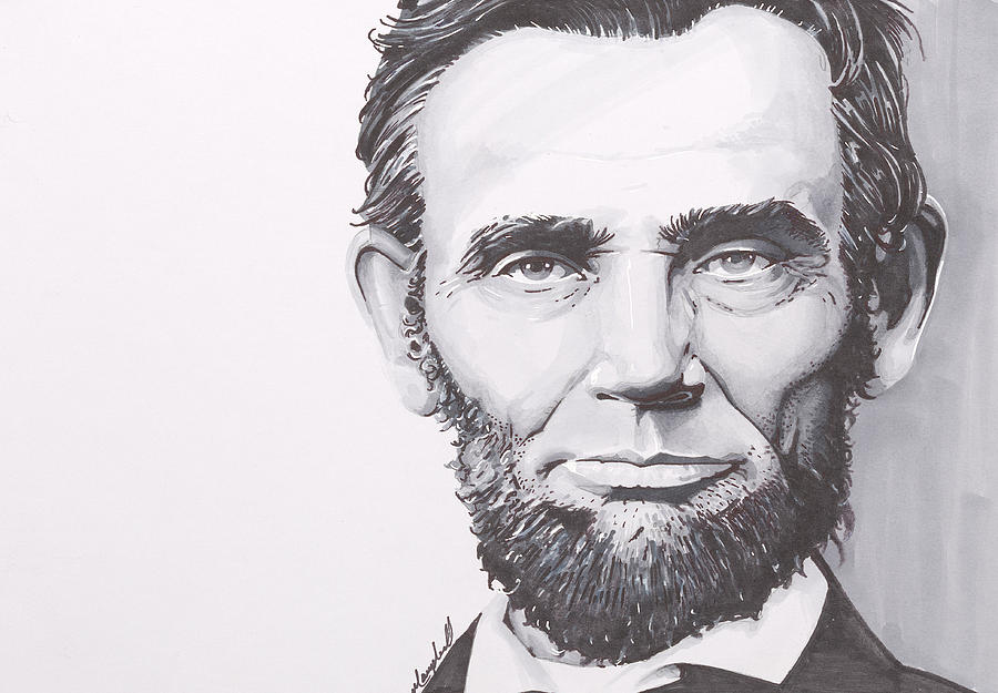 Abe Lincoln Drawing by Martin Campbell Fine Art America