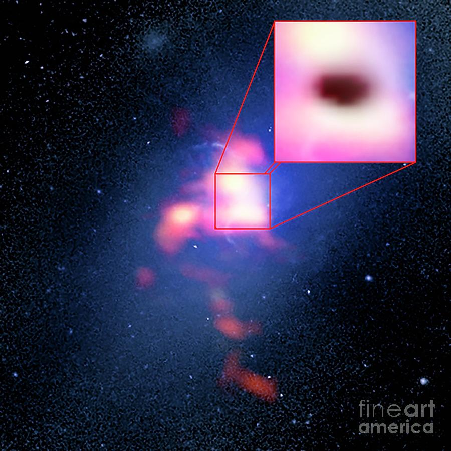 Abell 2597 Galaxy Cluster Photograph by B. Saxton (nrao/aui/nsf)/g. Tremblay Et Al./nasa/esa Hubble/alma (eso/naoj/nrao)/science Photo Library