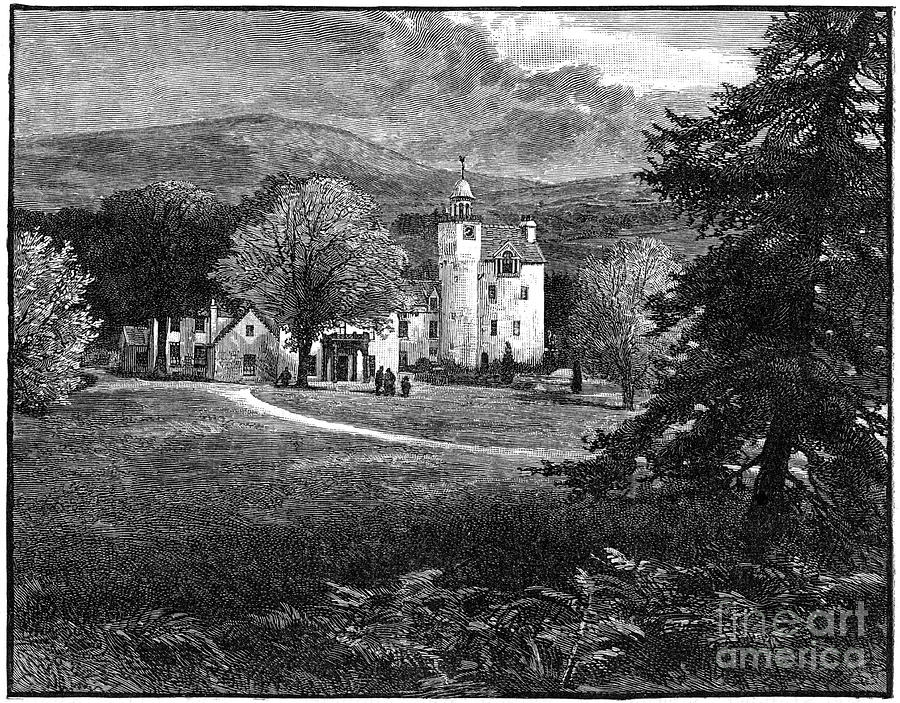 Abergeldie Castle, Aberdeenshire Drawing by Print Collector