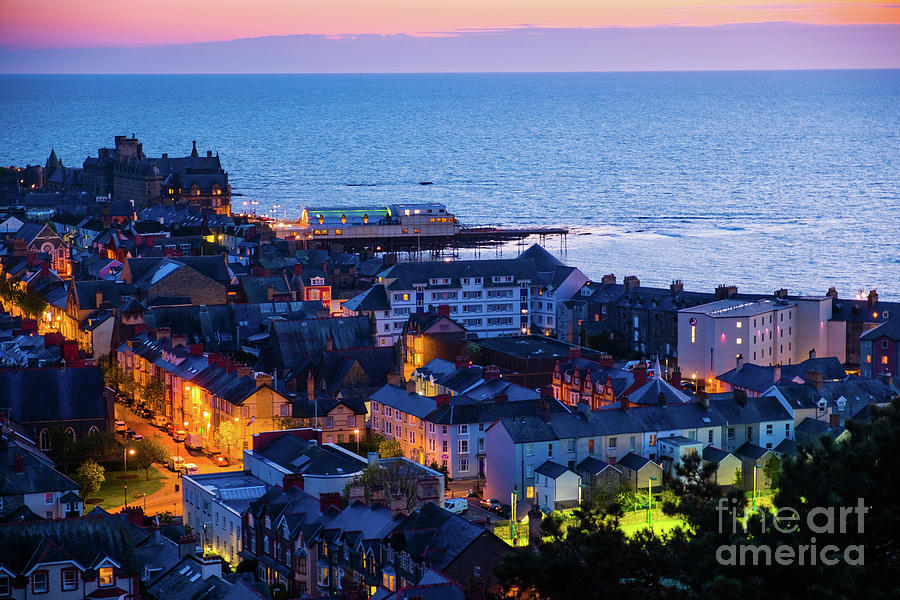 Aberystwyth Photograph - Aberystwyth At Night by Keith Morris Aberystwyth Photograph - Aberystwyth At Night by Keith Morris