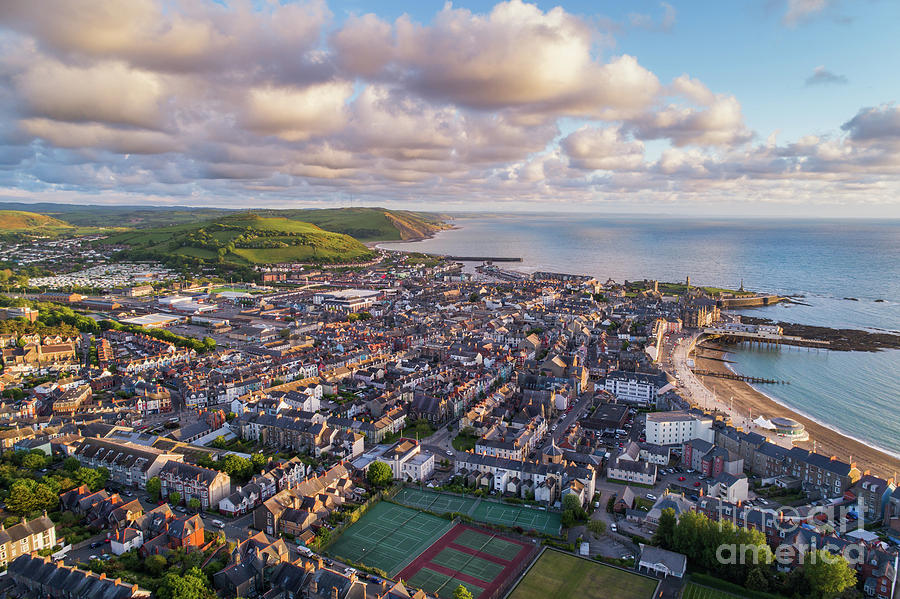 Caa Photograph - Aberystwyth from the Air by Keith Morris