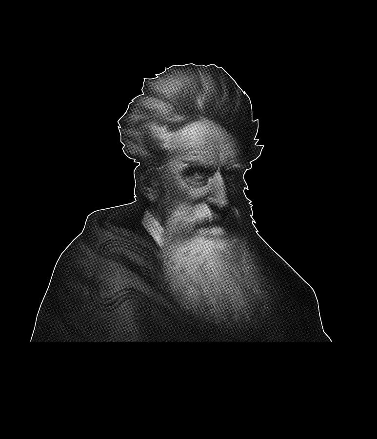 Abolitionist John Brown Graphic  Digital Art by War Is Hell Store