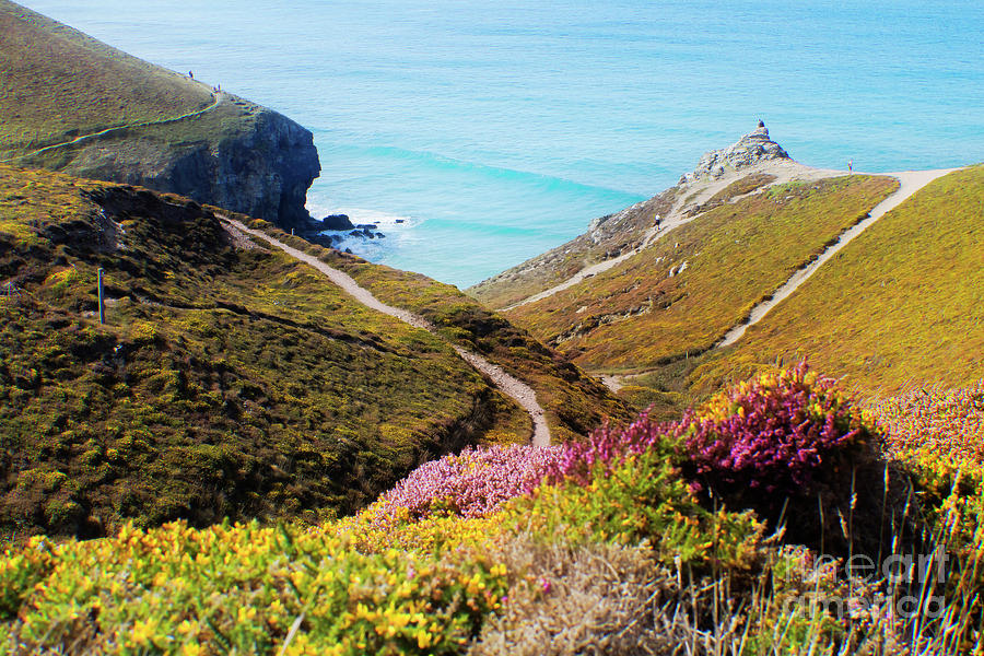Landscape Photograph - Above Chapel Porth by Terri Waters