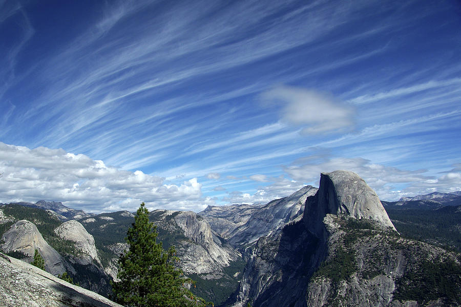 Above Half Dome Photograph by Cathymc