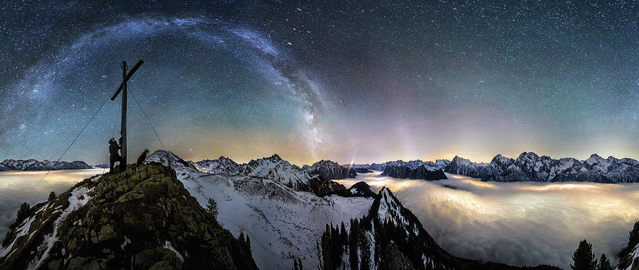 Space Photograph - Above The Clouds by Dr. Nicholas Roemmelt
