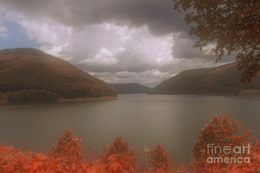 Above the Kinzua Dam Photograph by Jim Lepard