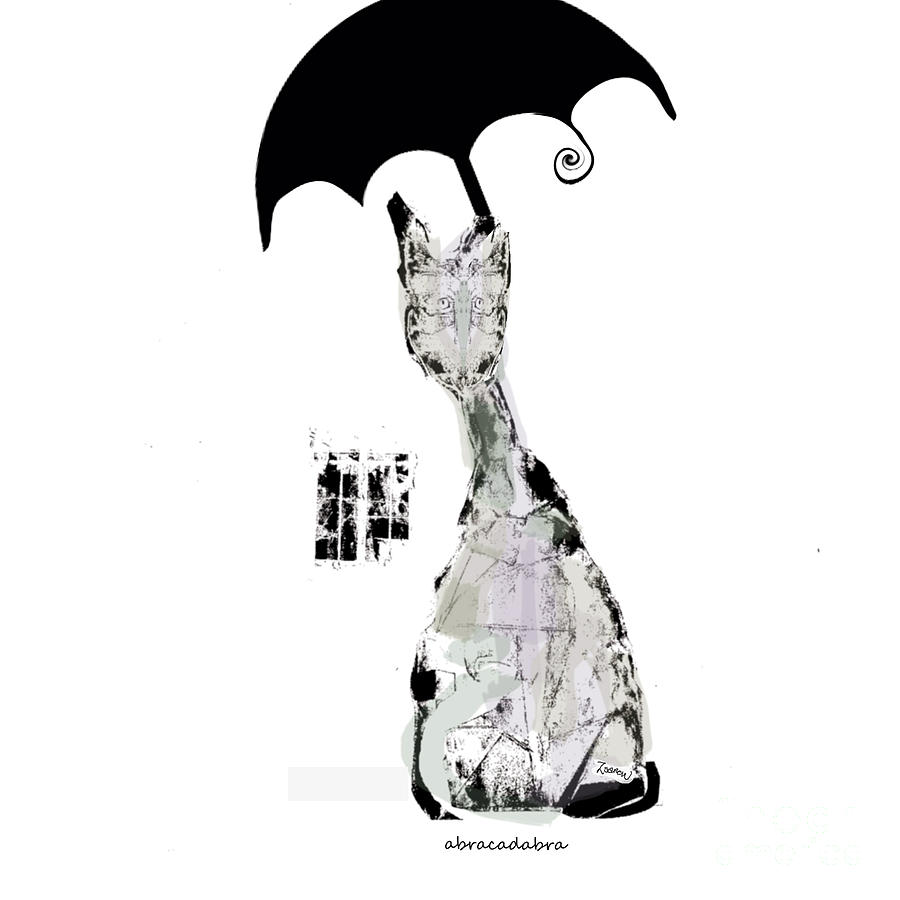 Oliver and the Magic Umbrella Mixed Media by Zsanan Studio Oliver and the Magic Umbrella Mixed Media by Zsanan Studio
