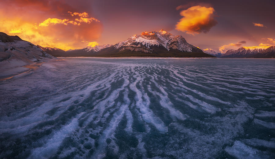 Abraham Lake Photograph by Carlos F. Turienzo