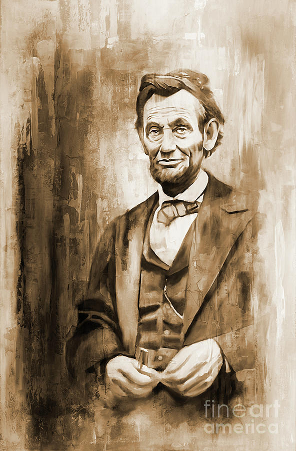 Abraham Lincoln 16th President  Painting by Gull G