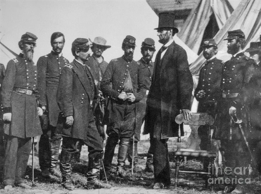 Abraham Lincoln At Antietam Photograph by Bettmann