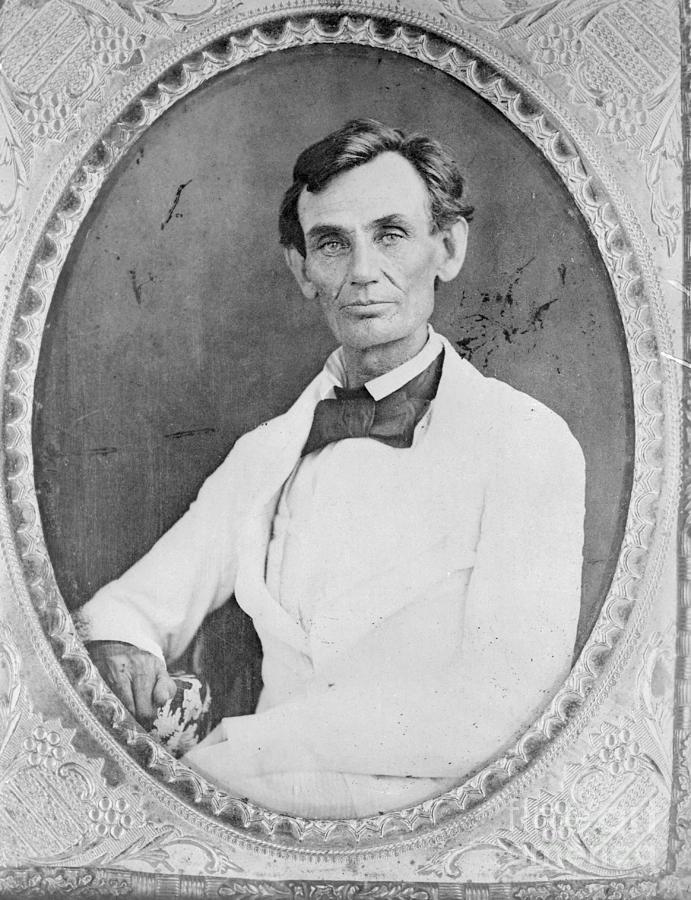 Abraham Lincoln In 1858 by Bettmann