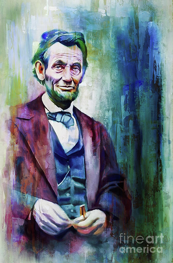 Abraham Lincoln Painting - Abraham Lincoln the President 01 by Gull G