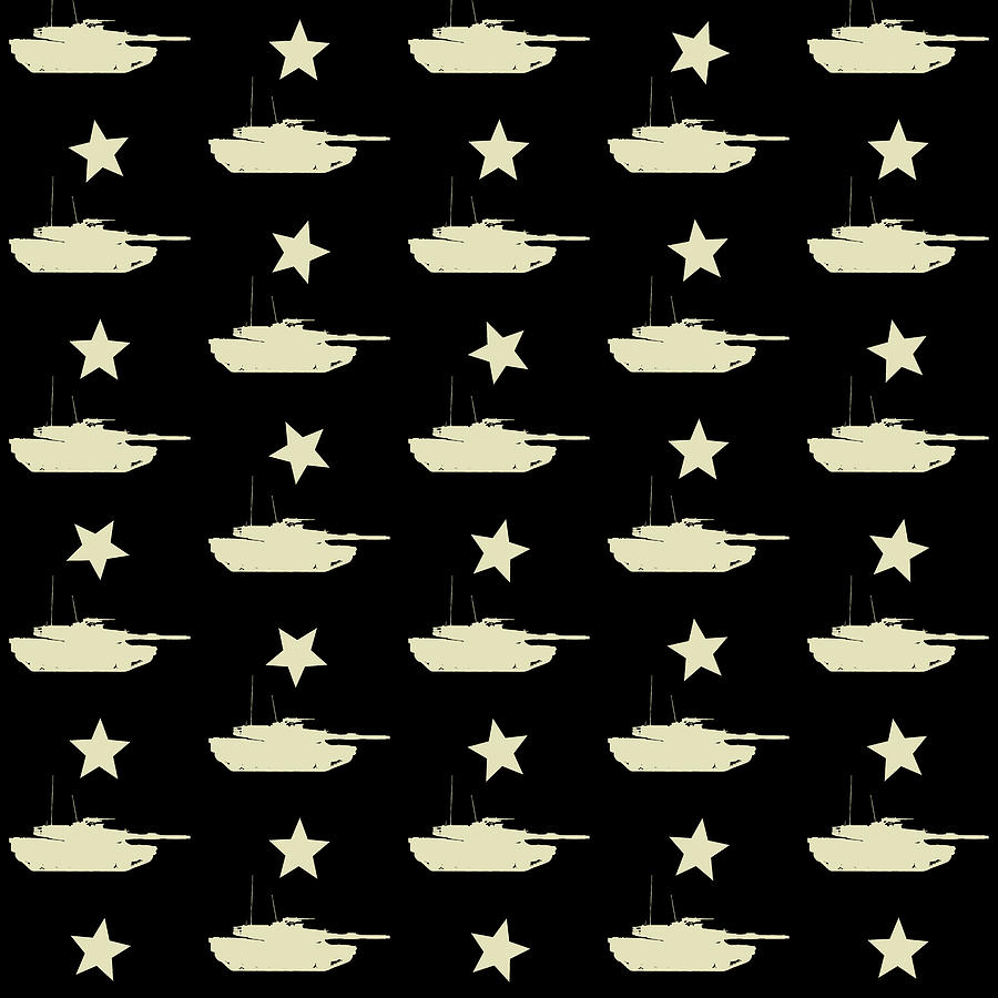 Abrams Tank Pattern Digital Art