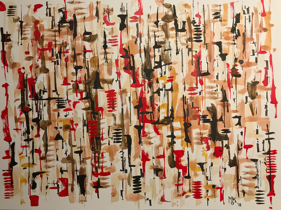 Abstract Painting - Abstract 01 by Monika Arturi Abstract Painting - Abstract 01 by Monika Arturi
